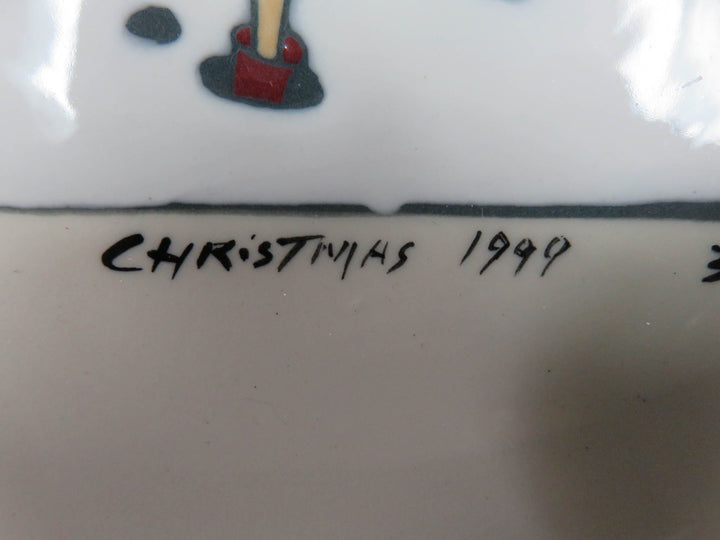 Holmquist Pottery Christmas Plate