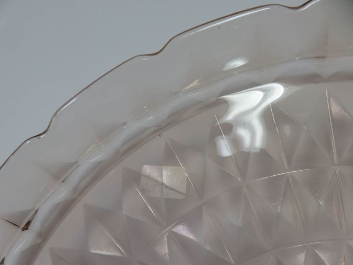 Jeanette Glass Pink Platter