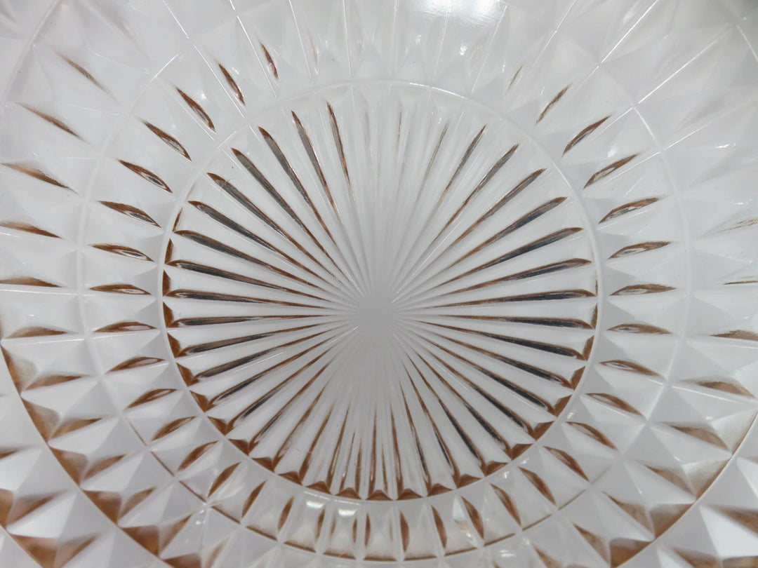 Jeanette Glass Pink Platter