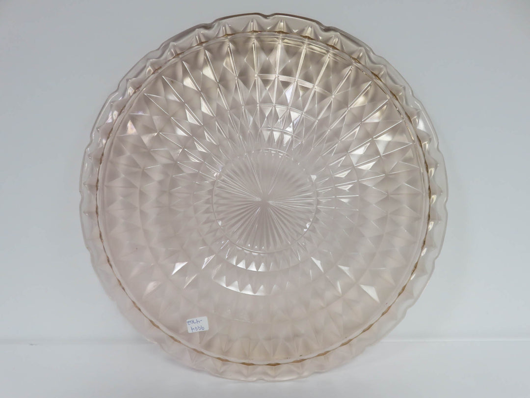 Jeanette Glass Pink Platter