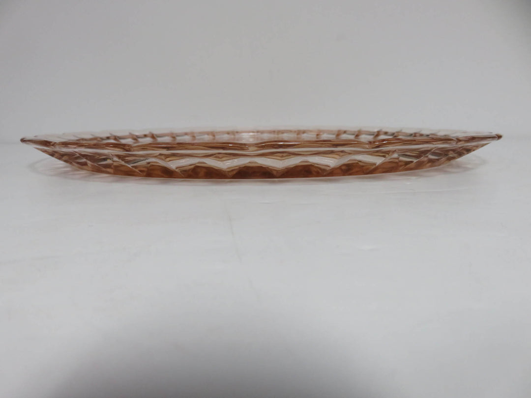 Jeanette Glass Pink Platter