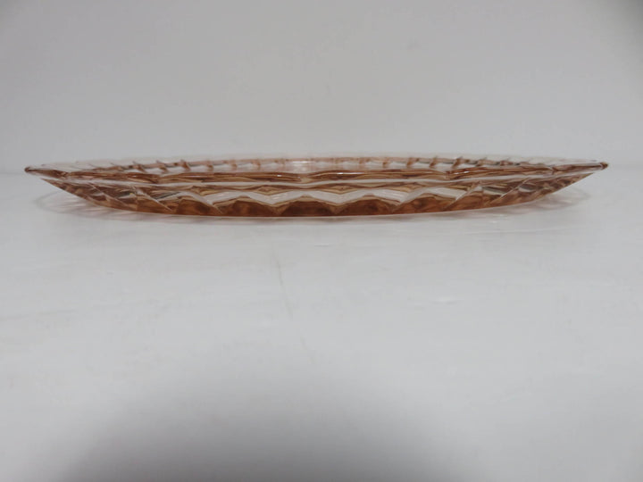 Jeanette Glass Pink Platter