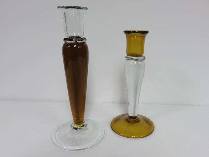 Blown Glass Candlesticks
