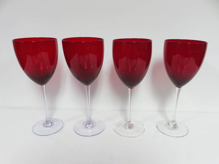 Ruby Red Wine Glasses