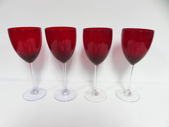 Ruby Red Wine Glasses