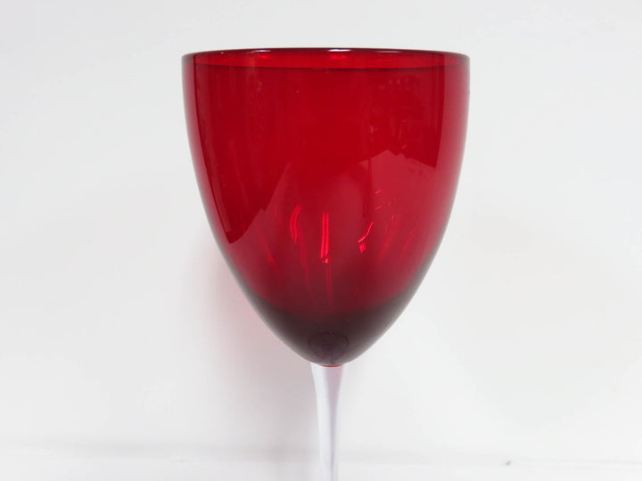 Ruby Red Wine Glasses
