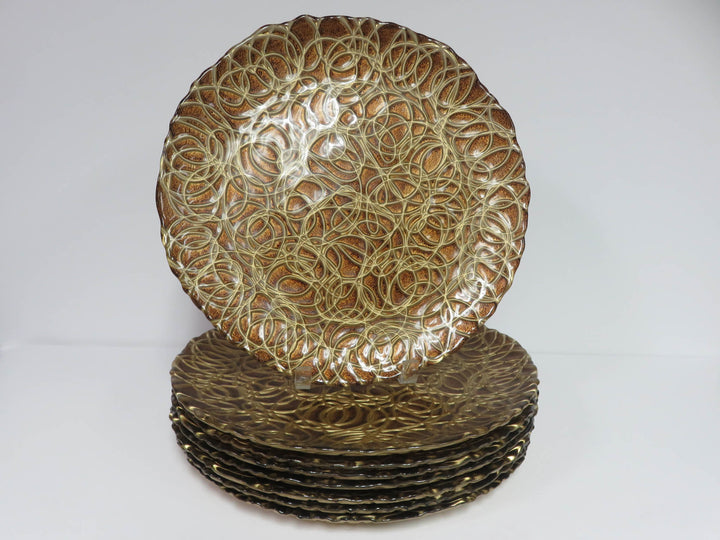 Gold Glass Charger Set