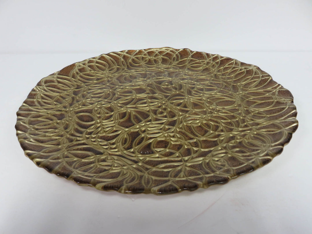 Gold Glass Charger Set