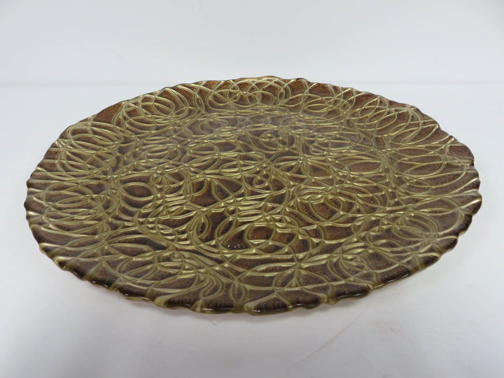 Gold Glass Charger Set