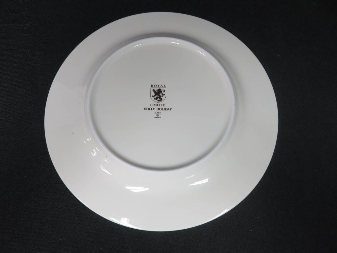 Holly Holiday Plates by Royal Co.