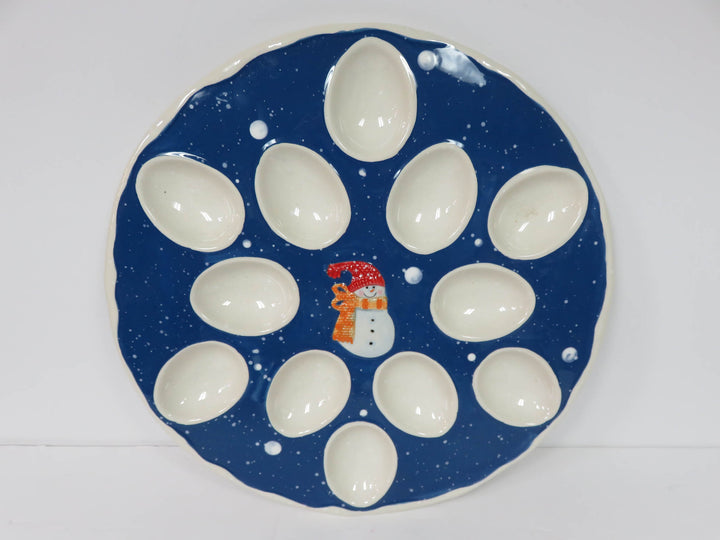 Holiday Egg Plate