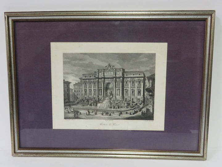"Fontana di Trevi" Etching