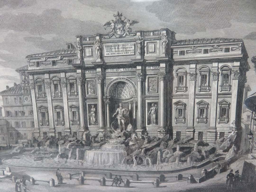 "Fontana di Trevi" Etching