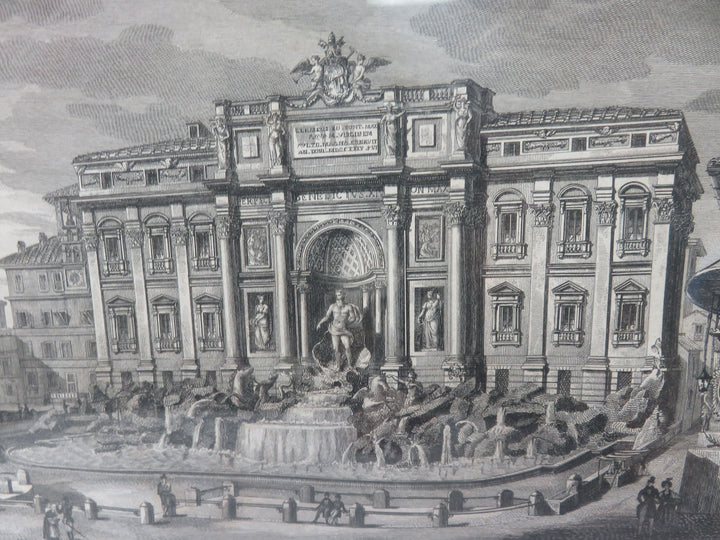 "Fontana di Trevi" Etching