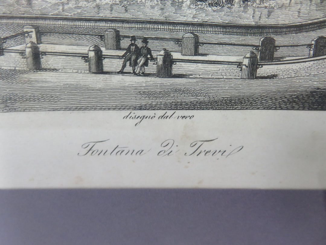 "Fontana di Trevi" Etching