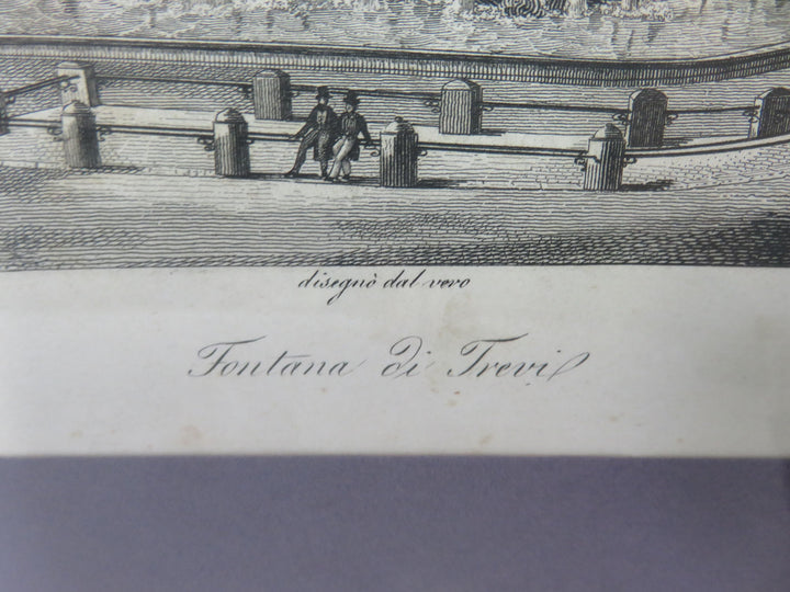 "Fontana di Trevi" Etching