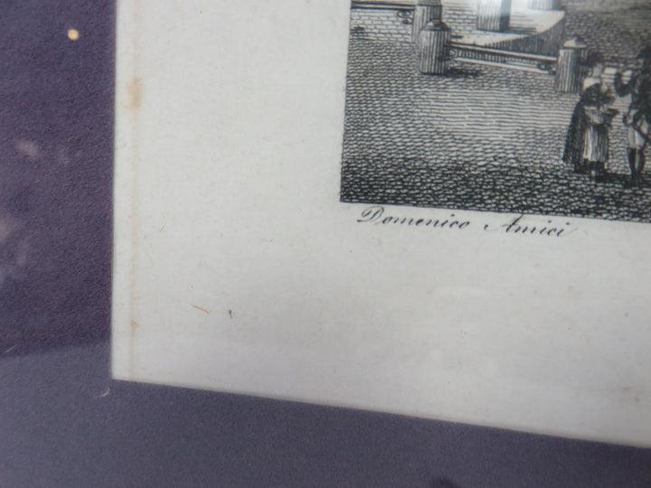 "Fontana di Trevi" Etching
