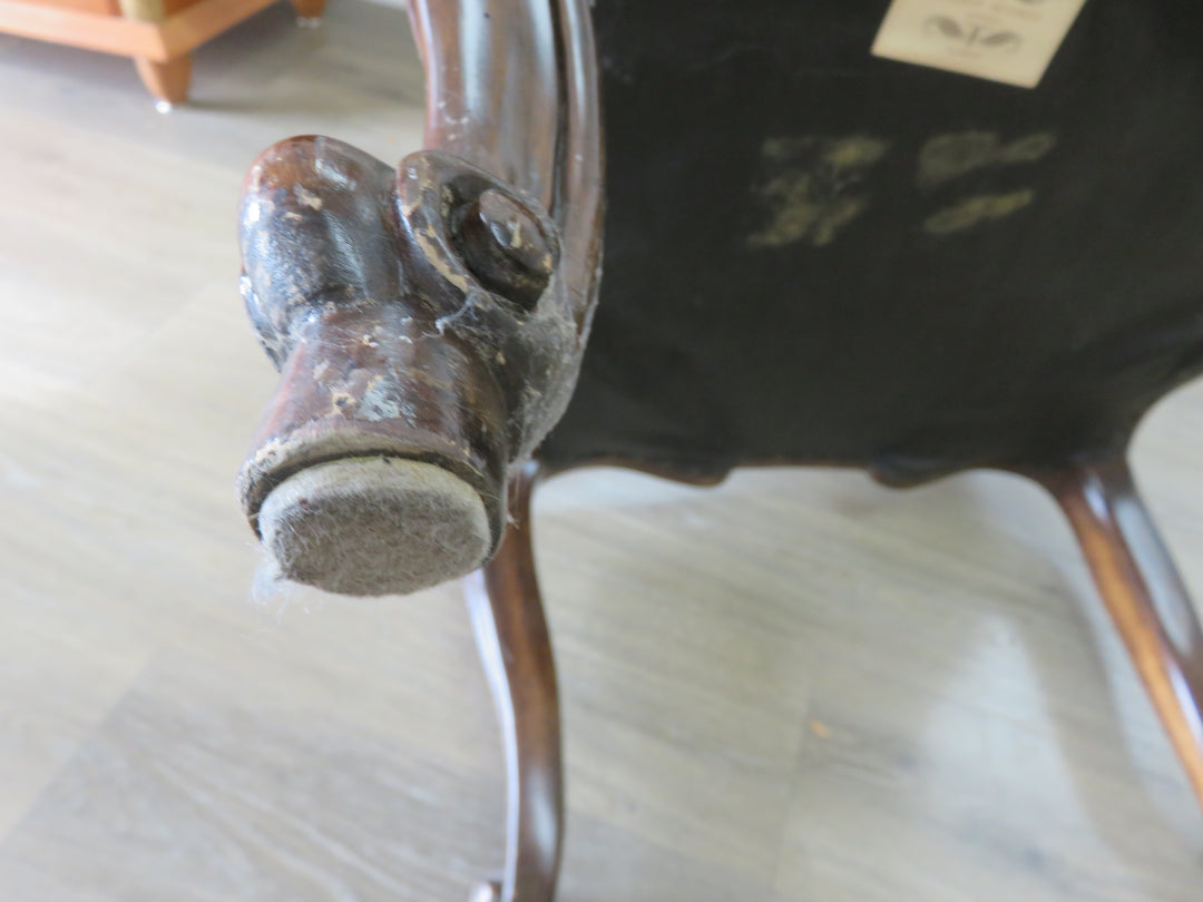 Custom Minton-Spidell Carved Arm Chair