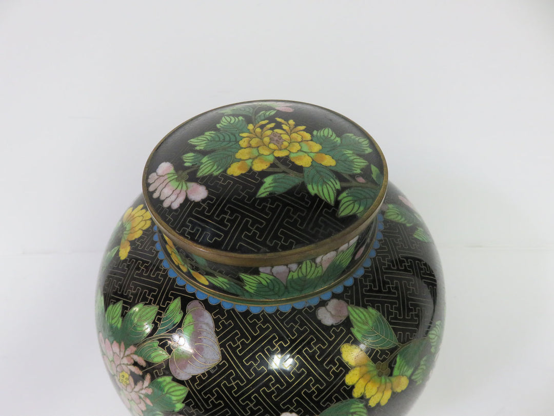 Cloisonne Ginger Jar
