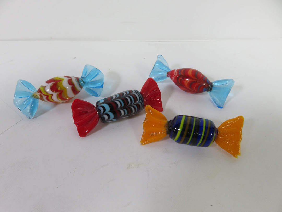Art Glass Dish and Candies
