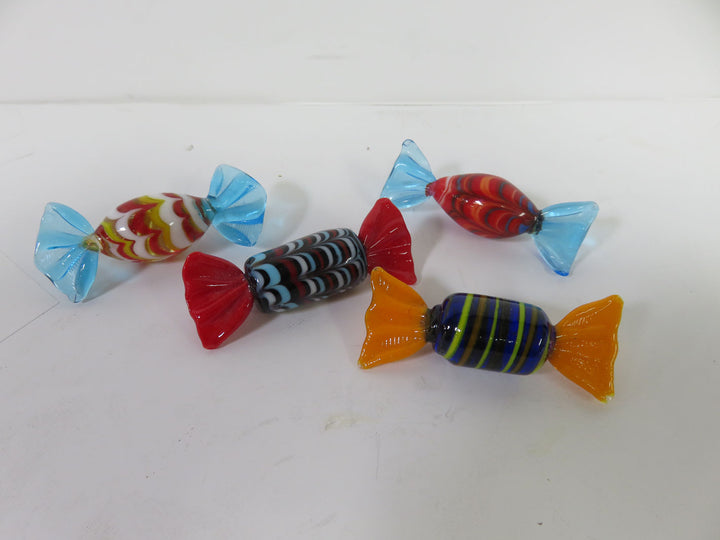 Art Glass Dish and Candies