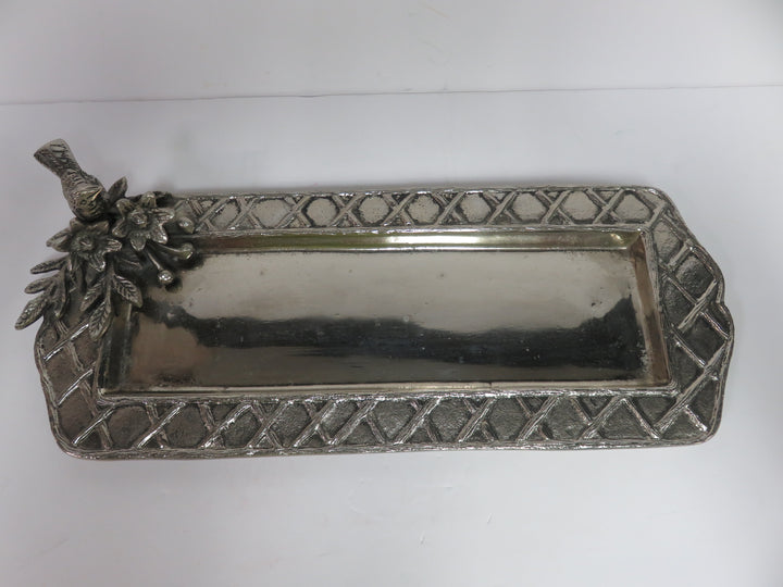 Bird and Flower Decorative Tray