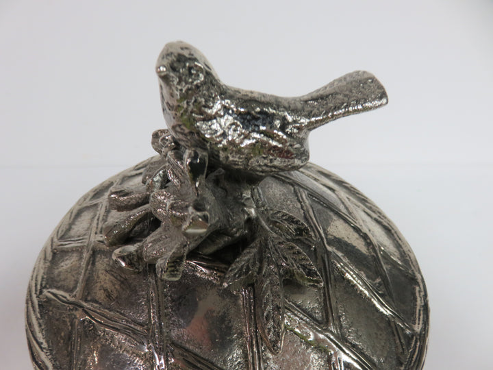 Bird and Flower Covered Dish