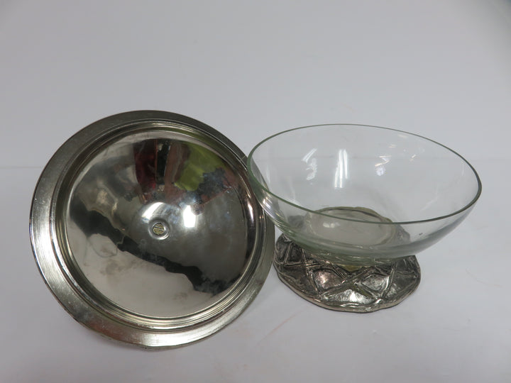 Bird and Flower Covered Dish