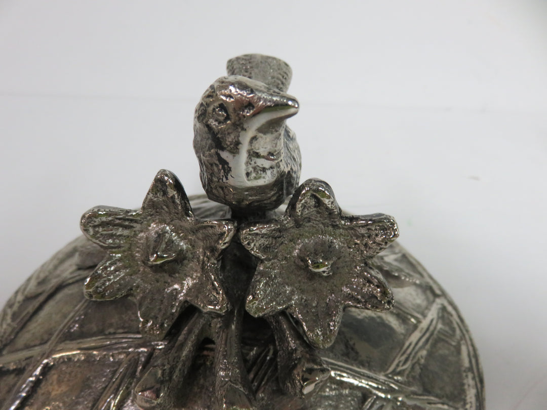 Bird and Flower Covered Dish