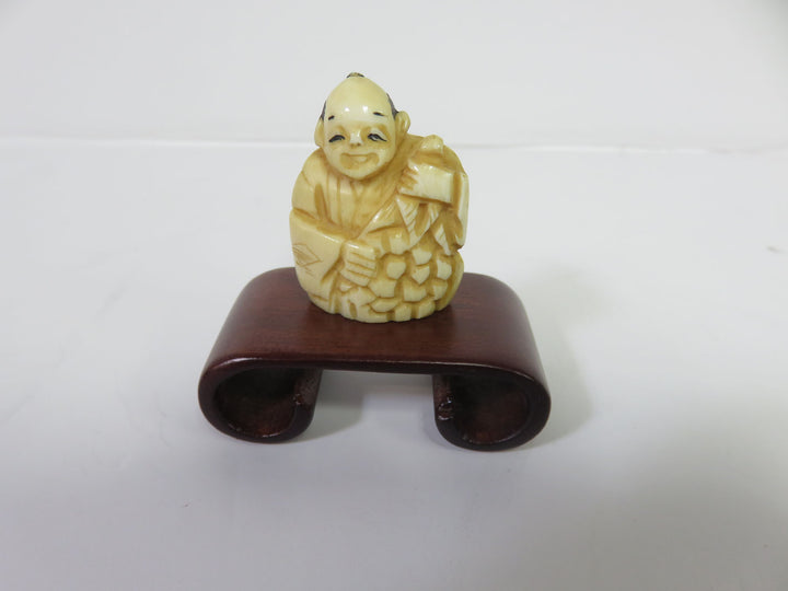 Japanese Netsuke Figure on Stand