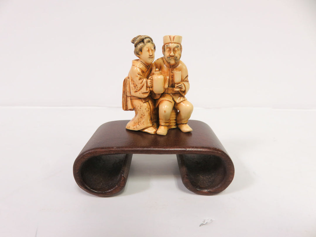 Japanese Netsuke Figure on Stand