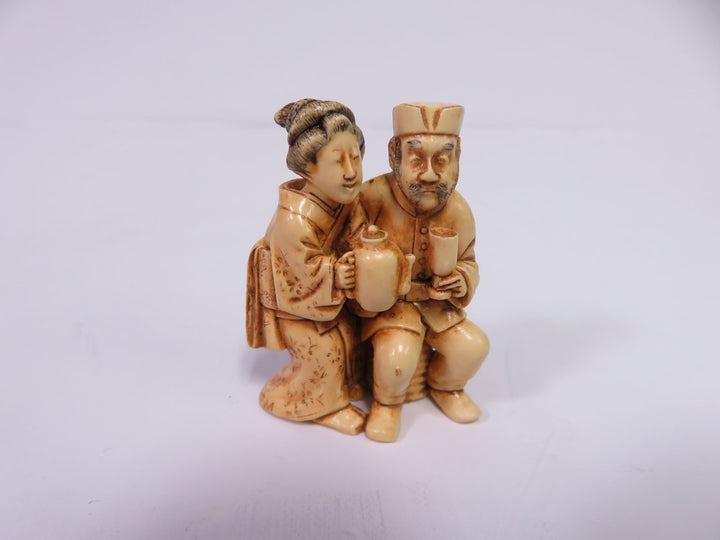 Japanese Netsuke Figure on Stand