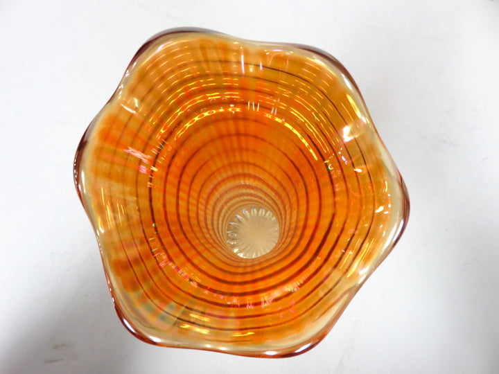 Irridescent Trumpet Vase