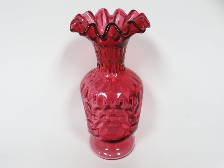 Fenton Cranberry Vase