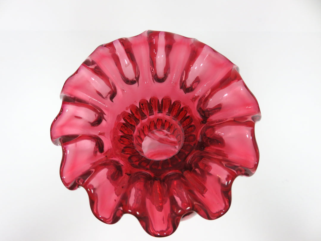 Fenton Cranberry Vase
