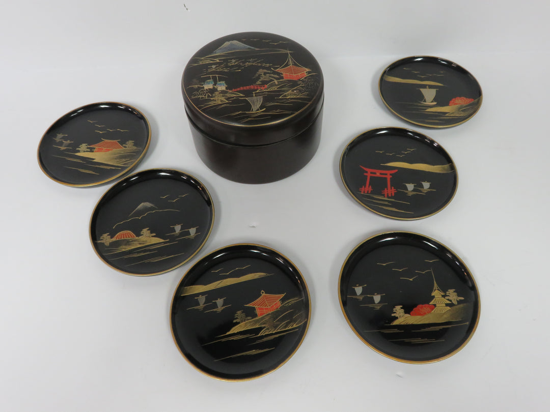 Black Lacquer Coasters