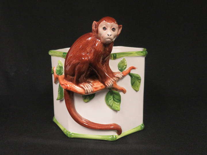 Vintage Grosselle Monkey Cachepot
