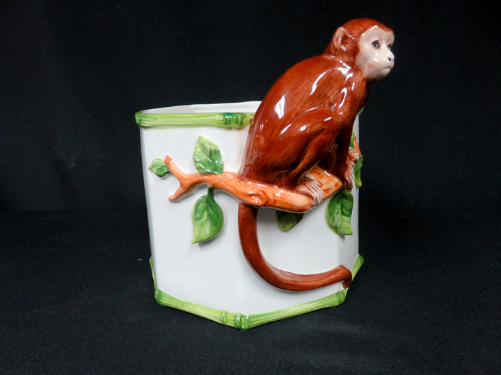Vintage Grosselle Monkey Cachepot