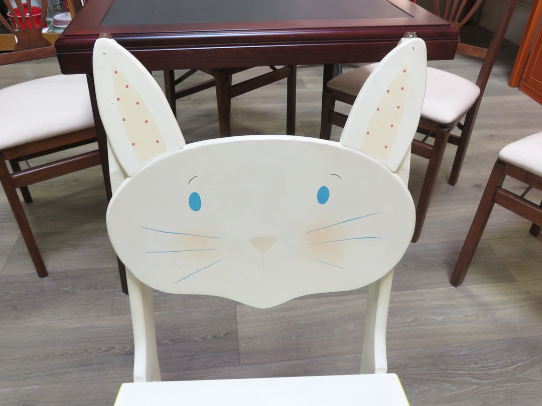 Painted Bunny Stepstool