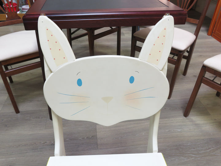 Painted Bunny Stepstool
