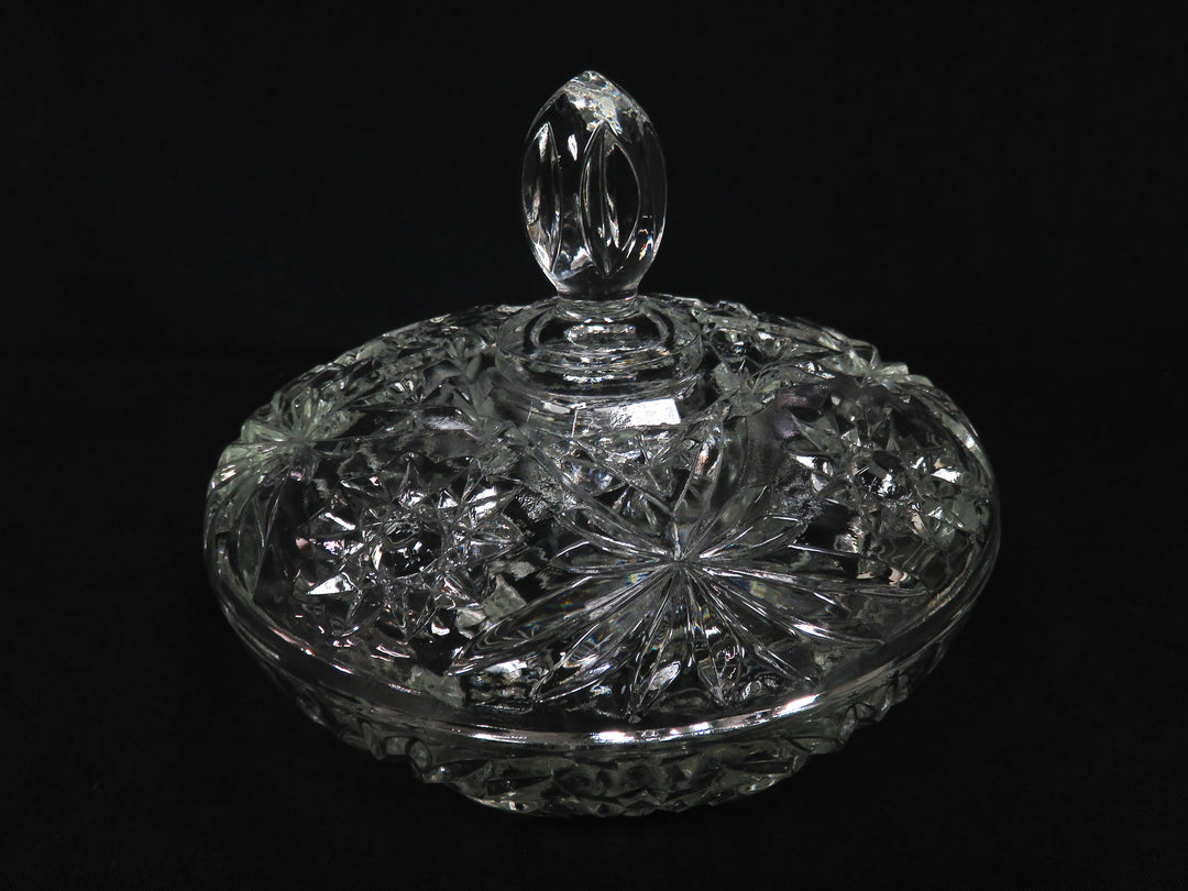 Cut Glass Covered Bowl