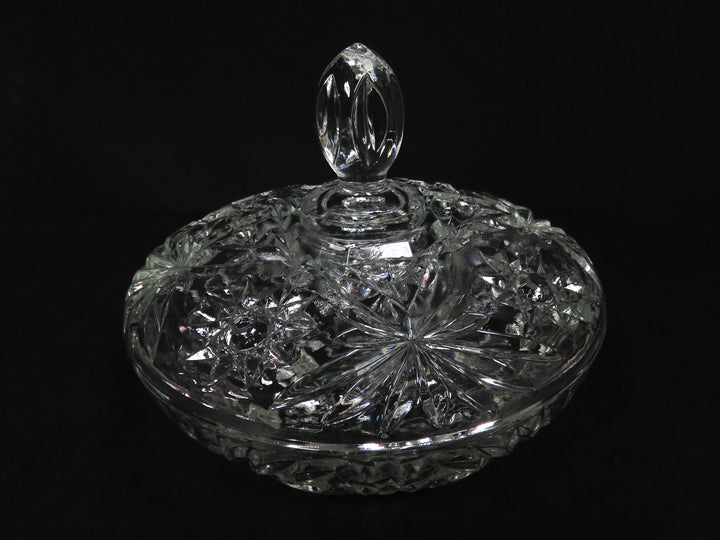 Cut Glass Covered Bowl