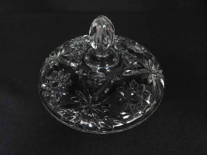 Cut Glass Covered Bowl