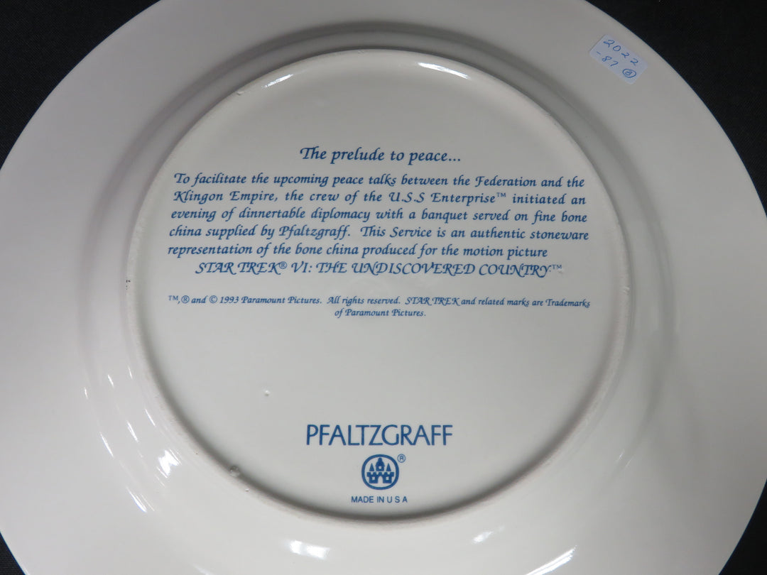 Pfaltzgraff Star Trek VI Dish Set