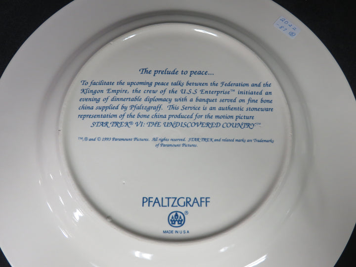 Pfaltzgraff Star Trek VI Dish Set
