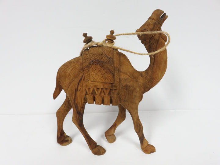Wood Camel Figurine