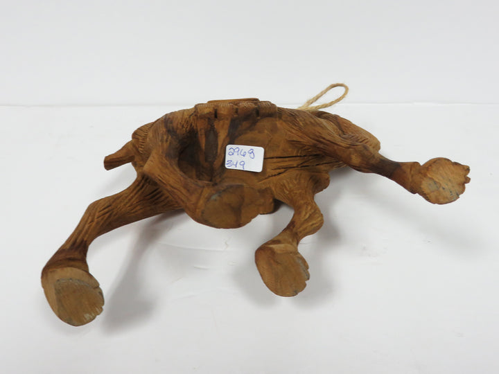 Wood Camel Figurine