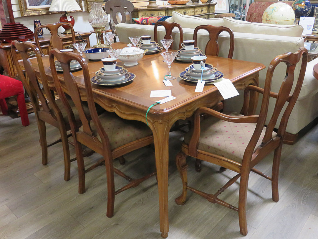 Six Queen Anne Style Dining Chairs