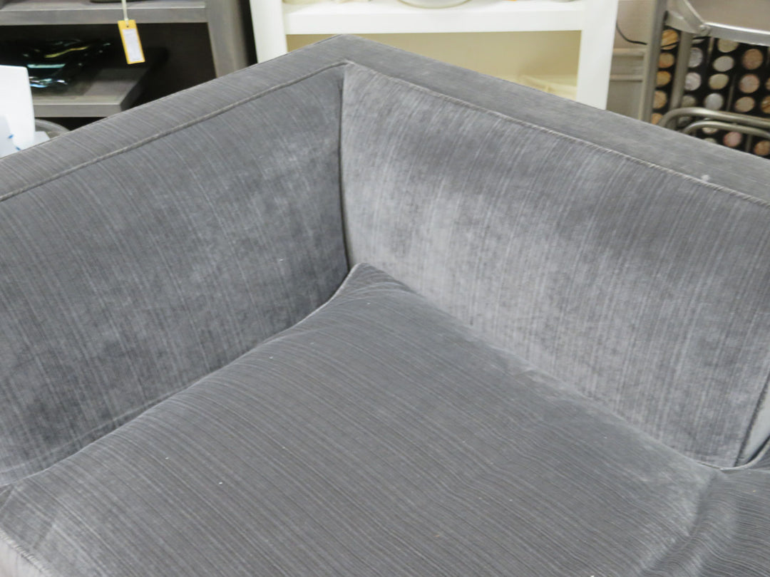 Kravet Gray Striped Chaise