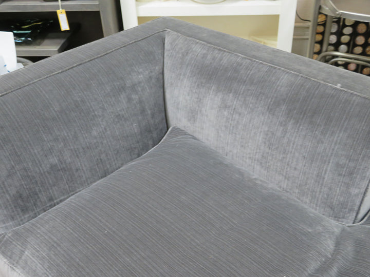 Kravet Gray Striped Chaise